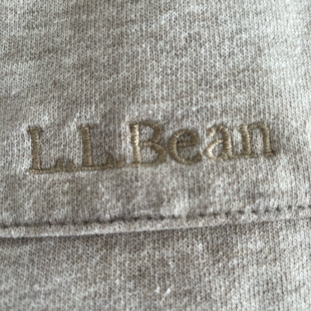 L.L. Bean Size Small 1912 Fleece Lined Cardigan In Oatmeal Heather - Picture 9 of 17